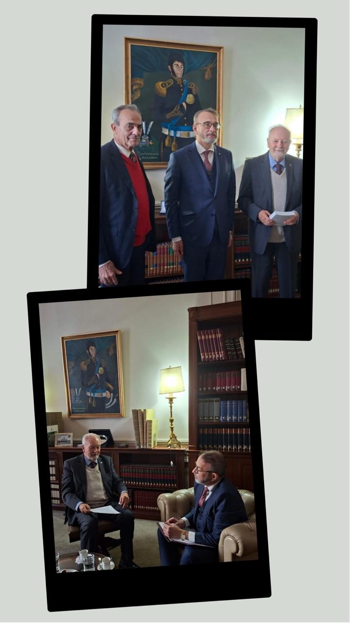 Distinguida reunión del Embajador de Ucrania con el Presidente de la Academia Nacional de Ciencias de Buenos Aires